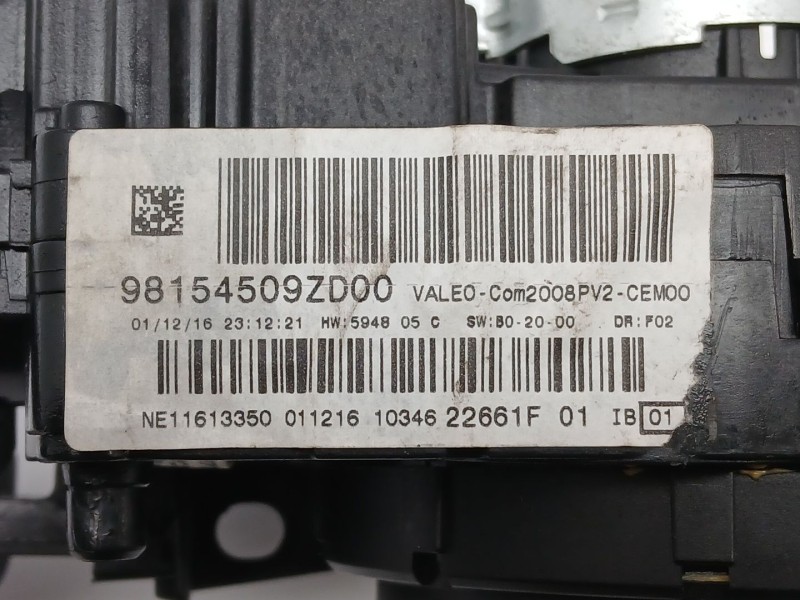 Recambio de mando multifuncion para peugeot 2008 i (cu_) 1.6 bluehdi 100 referencia OEM IAM 98154509ZD  