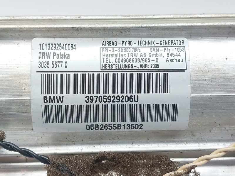 Recambio de airbag delantero derecho para bmw 3 (e90) 330 xd referencia OEM IAM 39705929206U  