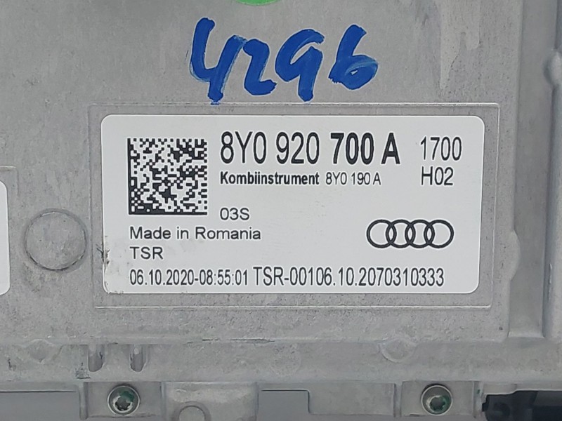 Recambio de cuadro instrumentos para audi a3 sportback (8ya, 8yf) 35 tdi referencia OEM IAM 8Y0920700A  