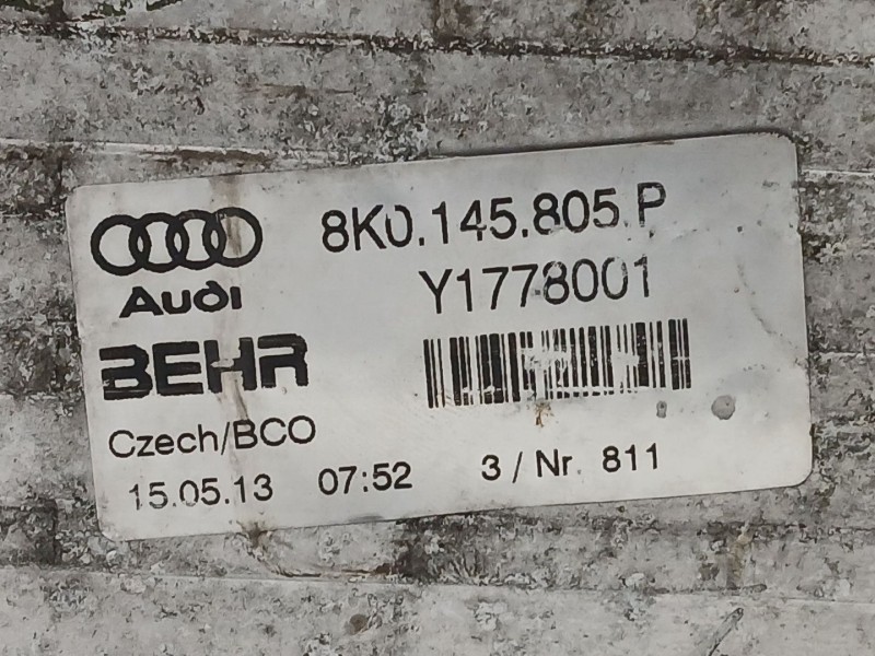 Recambio de intercooler para audi a4 b8 (8k2) 2.0 tdi referencia OEM IAM 8K0145805P  