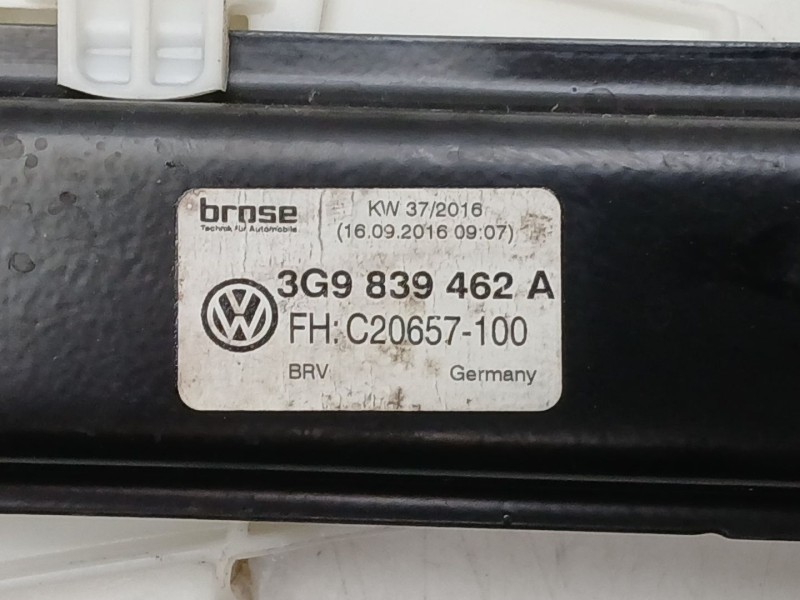 Recambio de elevalunas trasero derecho para volkswagen passat b8 variant (3g5, cb5) 2.0 tdi 4motion referencia OEM IAM 3G9839462