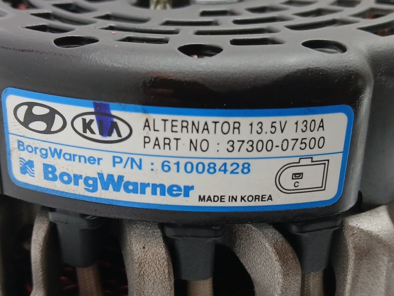 Recambio de alternador para hyundai bayon (bc3) 1.2 mpi referencia OEM IAM 3730007500  