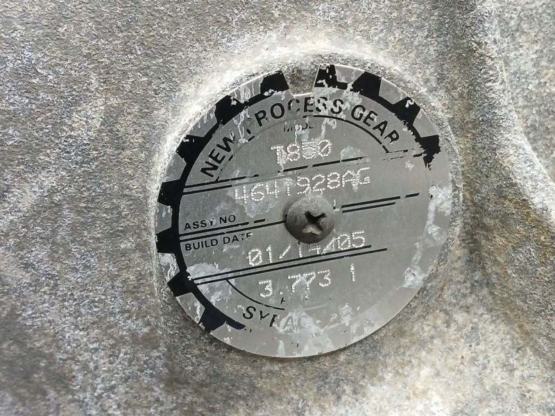 Recambio de caja cambios para chrysler voyager iv (rg, rs) 2.5 crd referencia OEM IAM T850  