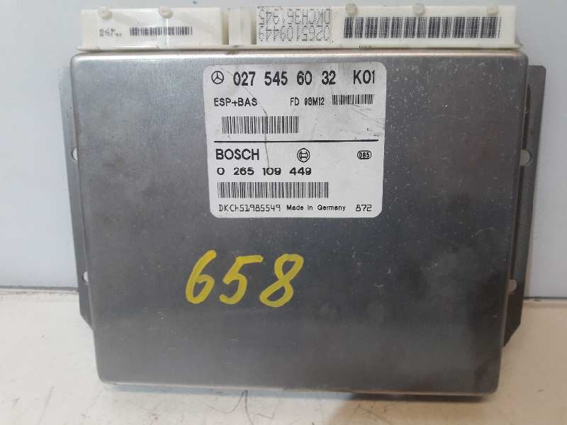 Recambio de centralita abs para mercedes-benz clase a (w168) 160 cdi (168.007) referencia OEM IAM 0265109449 0275456032 