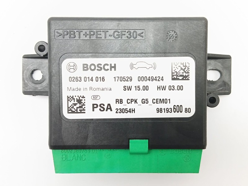 Recambio de modulo electronico para citroën c4 picasso ii 1.6 bluehdi 120 referencia OEM IAM 9819360080  0263014016