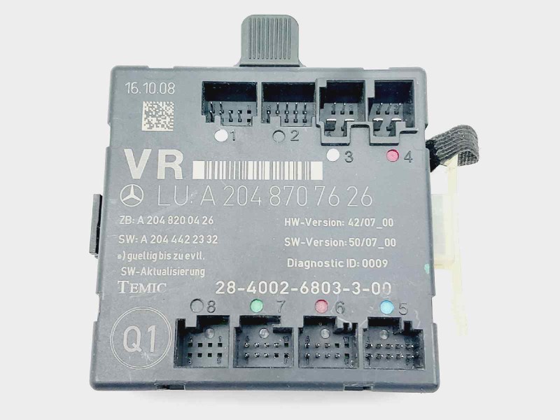 Recambio de modulo electronico para mercedes-benz clase c (w204) berlina c 220 cdi (204.008) referencia OEM IAM A2048707626  