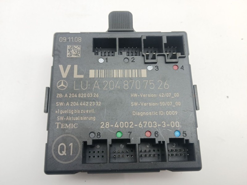 Recambio de modulo electronico para mercedes-benz clase c (w204) c 320 cdi (204.022) referencia OEM IAM 2048707526  