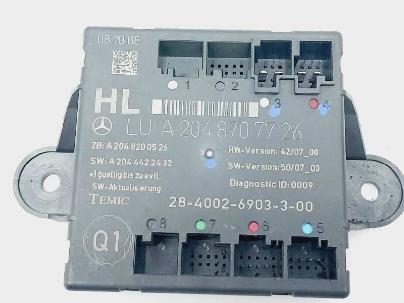 Recambio de modulo electronico para mercedes-benz clase c (w204) berlina c 220 cdi (204.008) referencia OEM IAM A2048707726  