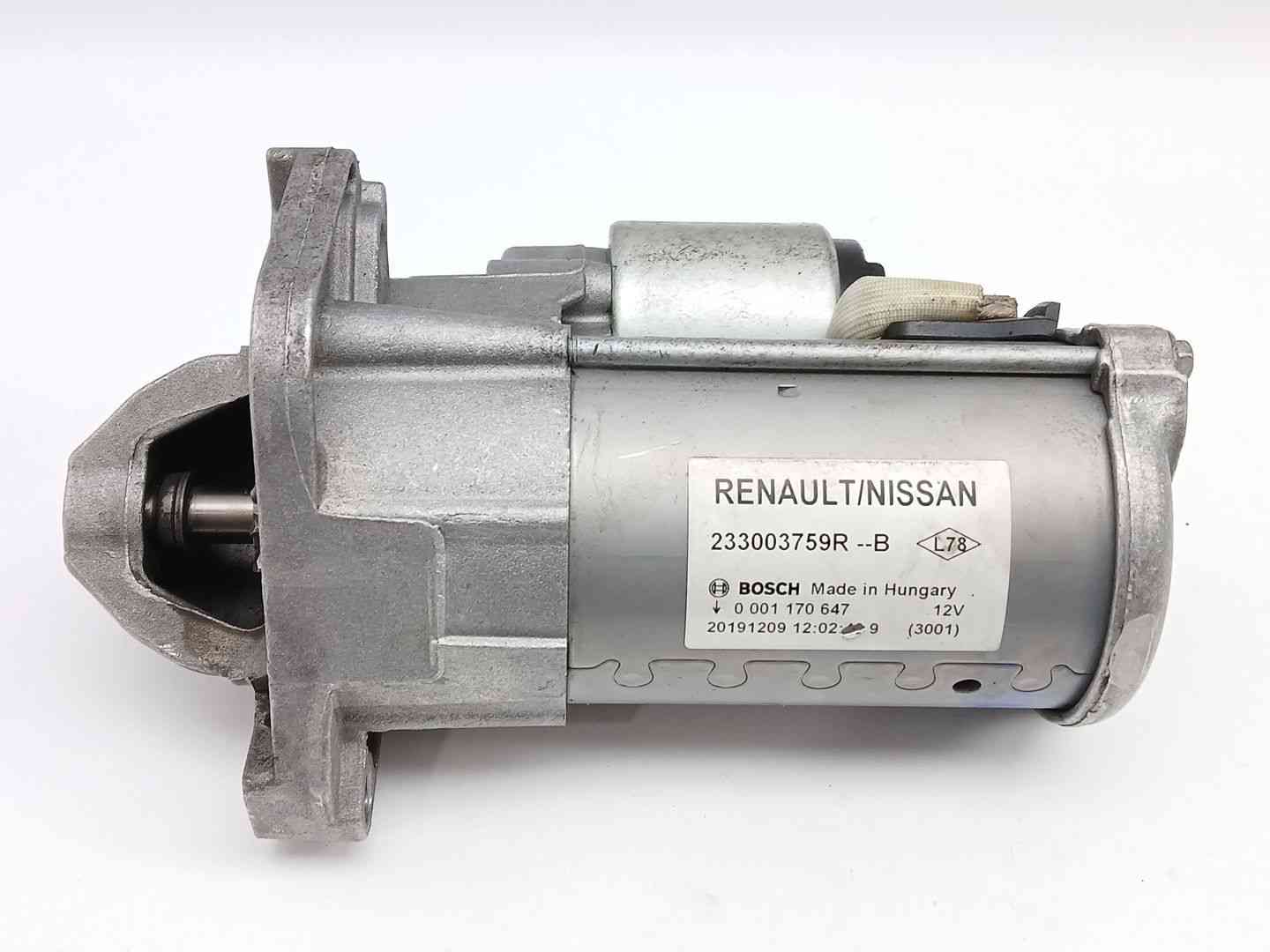 MOTOR ARRANQUE RENAULT KADJAR (HA_, HL_) 233003759R / 0001170647 233003759R0001170647