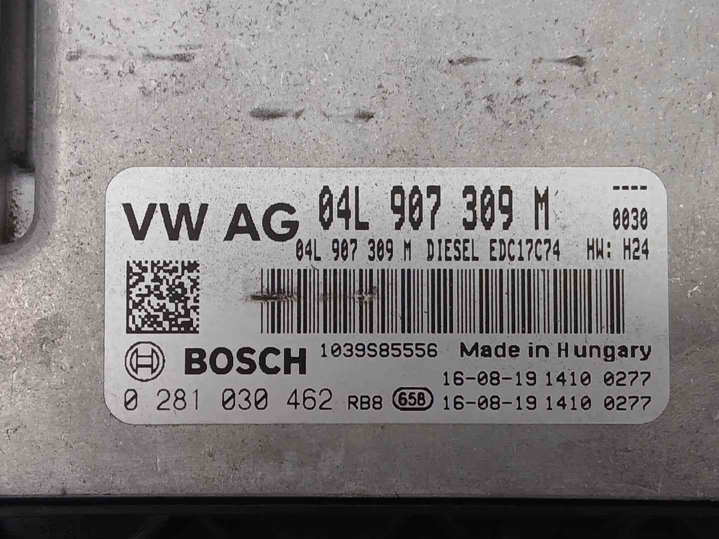 CENTRALITA MOTOR UCE VOLKSWAGEN PASSAT B8 Variant (3G5, CB5) 04L907309M / 0281030462 04L907309M0281030462 - Vista 2