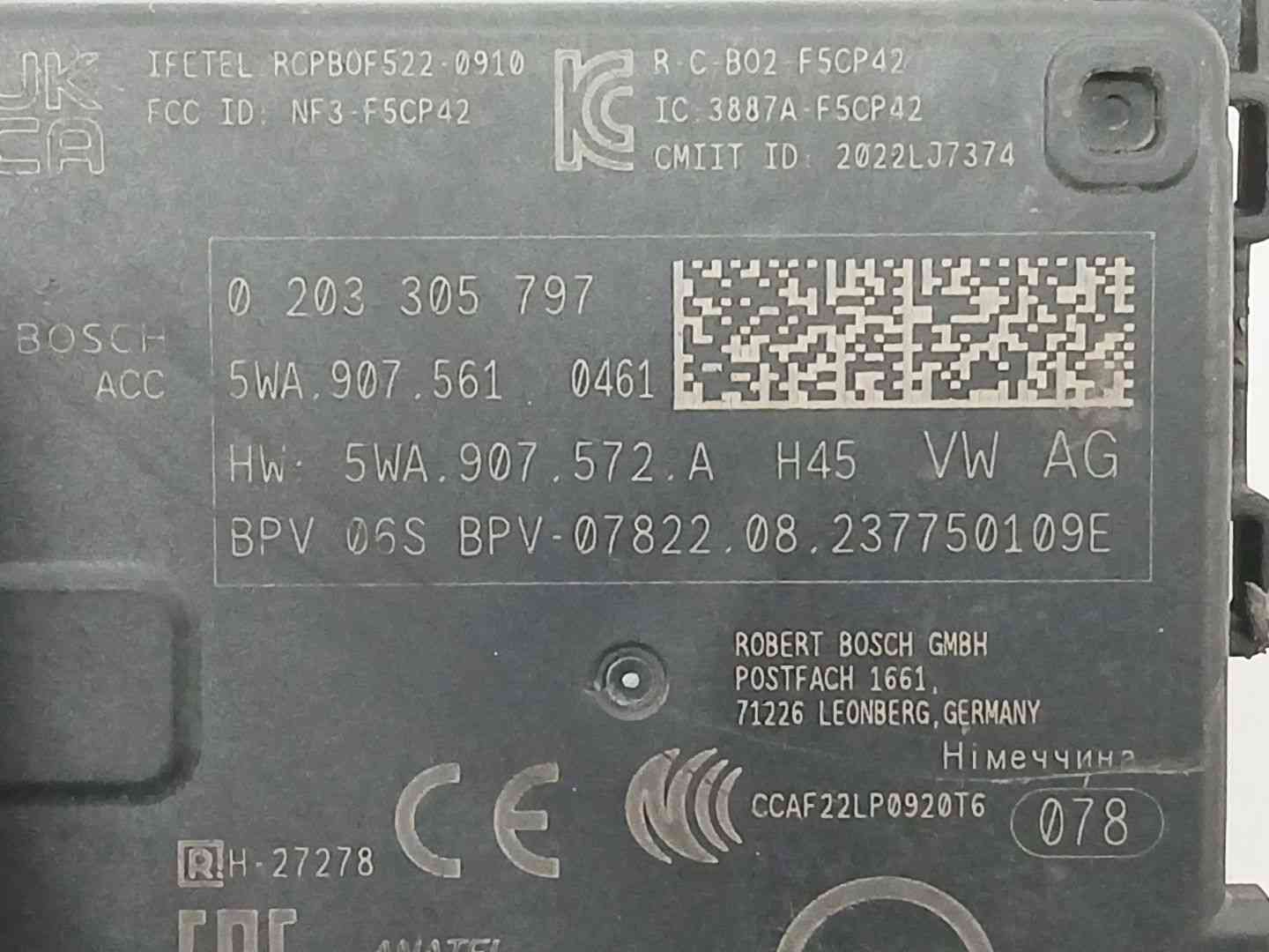 MODULO ELECTRONICO AUDI A3 Sportback (8YA, 8YF) 0203305797 / 5WA907572A 02033057975WA907572A - Vista 2