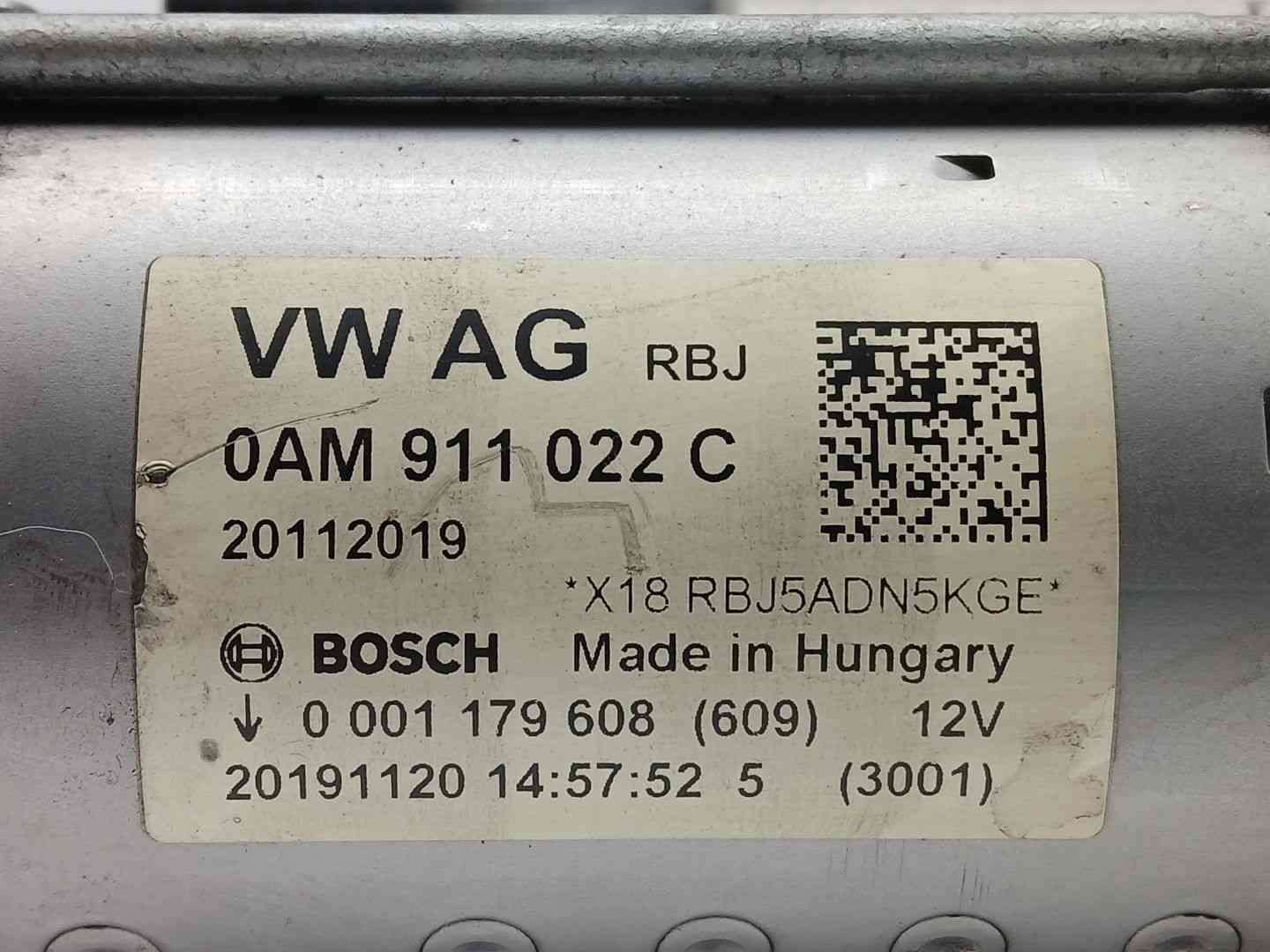 MOTOR ARRANQUE SKODA OCTAVIA III Combi (5E5, 5E6) 0001179608 / 0AM911022C 00011796080AM911022C - Vista 2