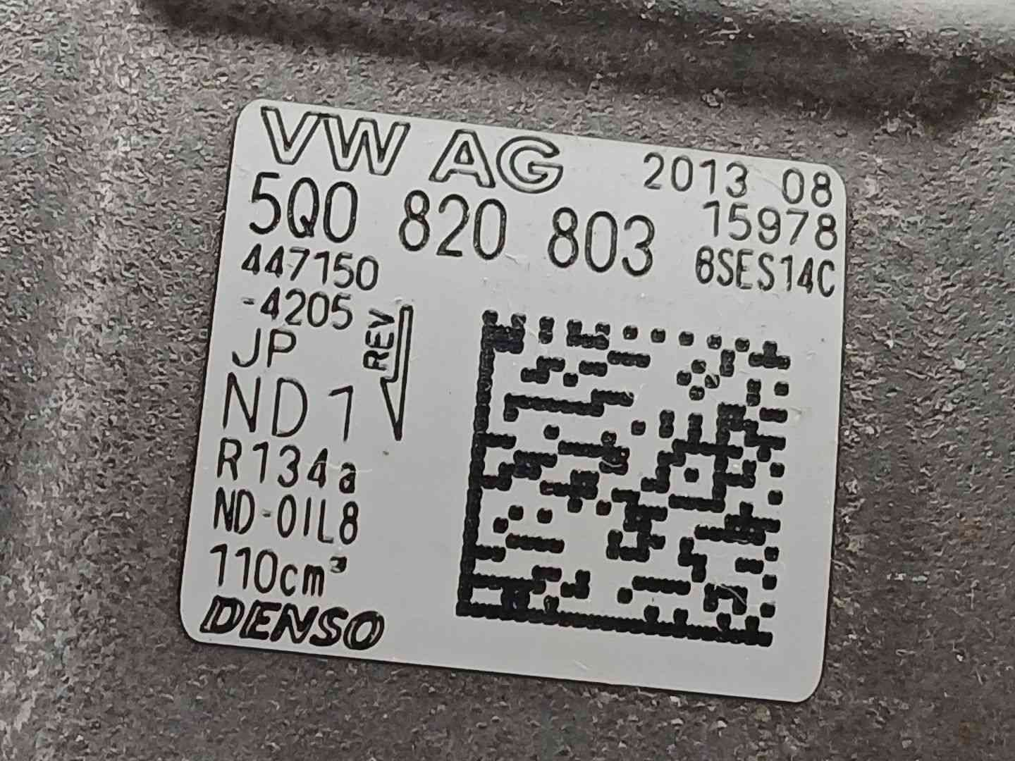 COMPRESOR AIRE ACONDICIONADO VOLKSWAGEN GOLF VII (5G1, BQ1, BE1, BE2) 4471504205 / 5Q0820803 44715042055Q0820803 - Vista 3