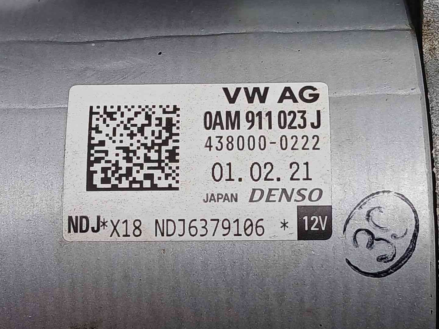 MOTOR ARRANQUE VOLKSWAGEN GOLF VIII (CD1, DA1) 4380000222 / 0AM911023J 43800002220AM911023J - Vista 2