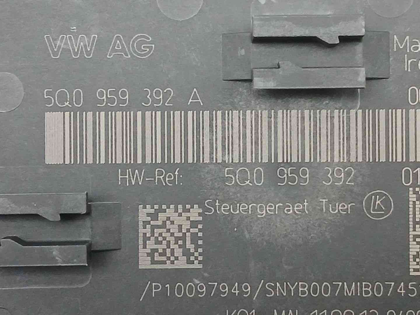 MODULO ELECTRONICO VOLKSWAGEN GOLF VII (5G1, BQ1, BE1, BE2) 5Q0959392A / 5Q0959392A 5Q0959392A5Q0959392A - Vista 3