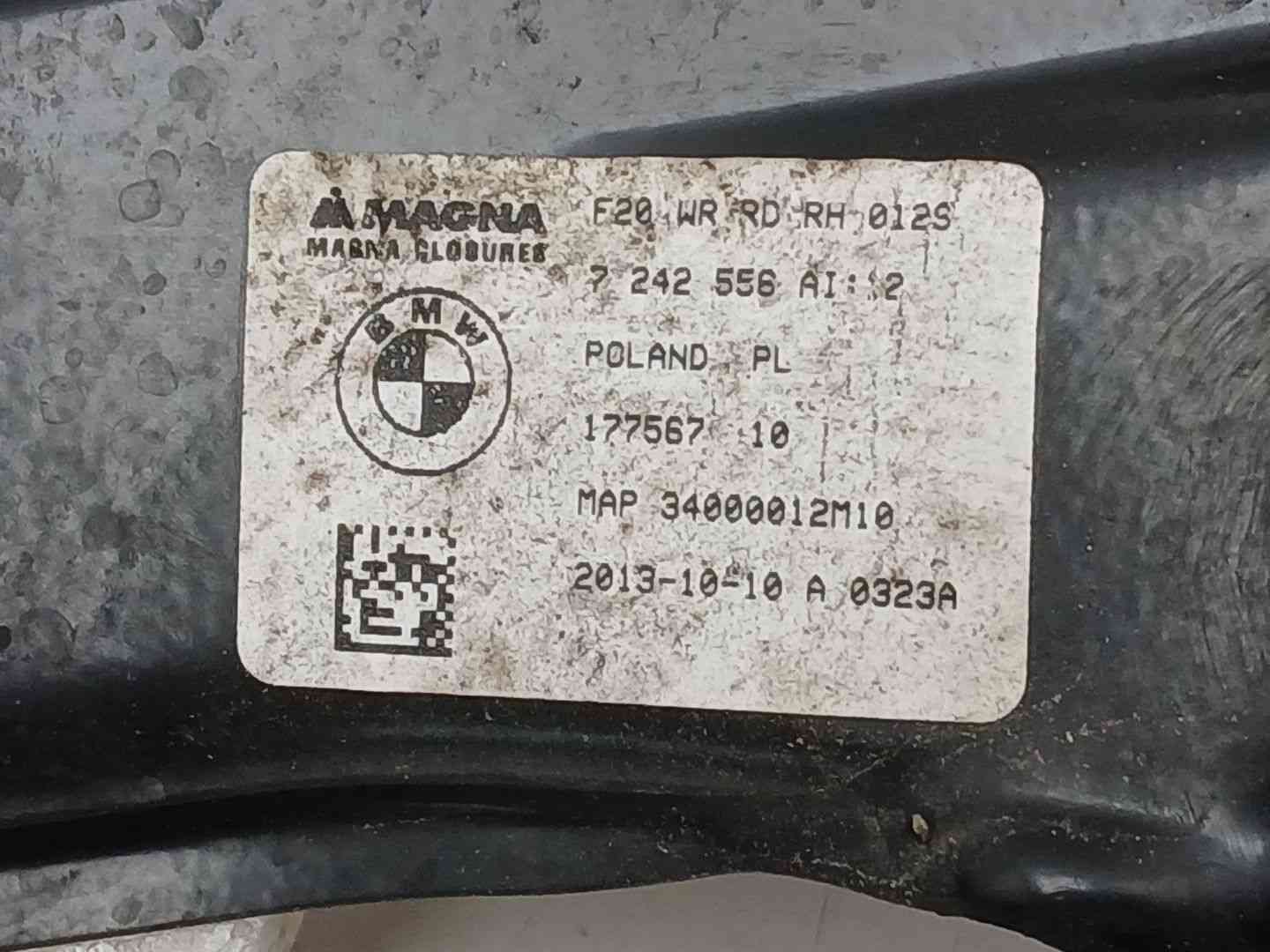 ELEVALUNAS TRASERO DERECHO BMW 1 (F20) M13970A00 / 5YY0615 / 7242558 M13970A005YY06157242558 - Vista 2