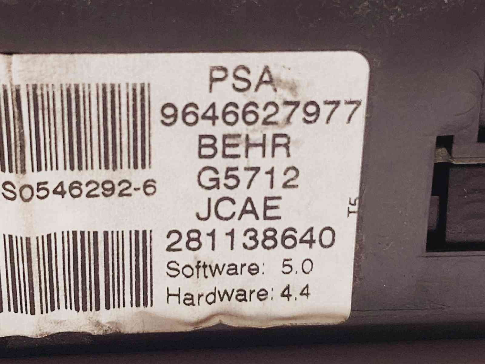 MANDO CLIMATIZADOR PEUGEOT 307 BREAK / SW (S1) 9646627977 9646627977 - Vista 3