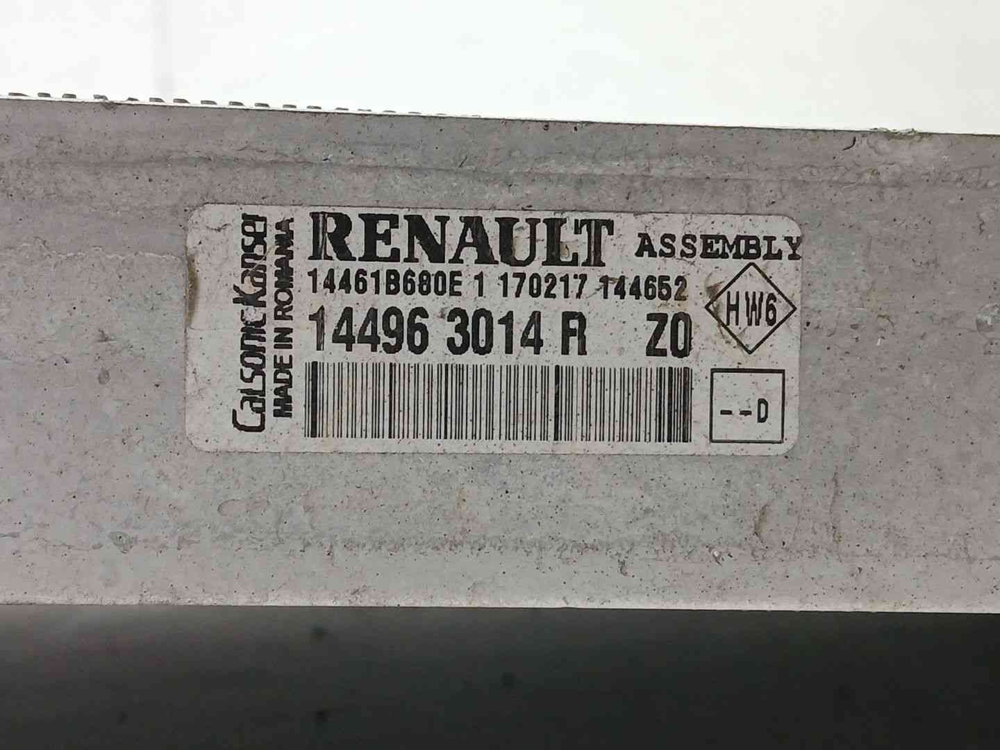 INTERCOOLER RENAULT CLIO IV Grandtour (KH_) 144963014R / 144963014R 144963014R144963014R - Vista 2