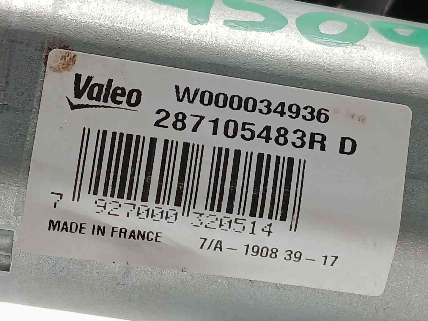 MOTOR LIMPIA TRASERO RENAULT CLIO IV Grandtour (KH_) W000034936 / 287105483R W000034936287105483R - Vista 3