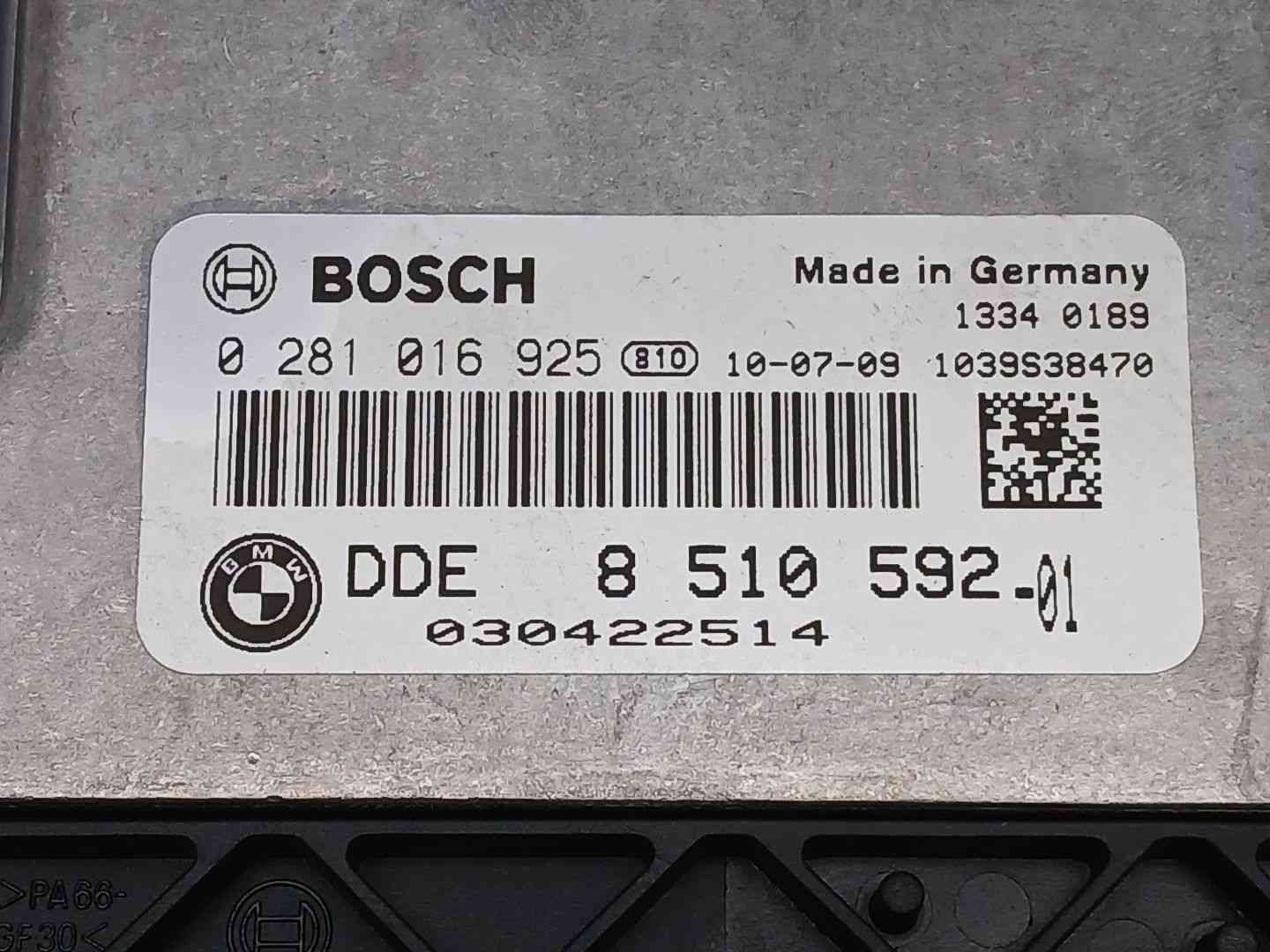 CENTRALITA MOTOR UCE BMW X1 (E84) 0281016925 / 851059201 0281016925851059201 - Vista 2