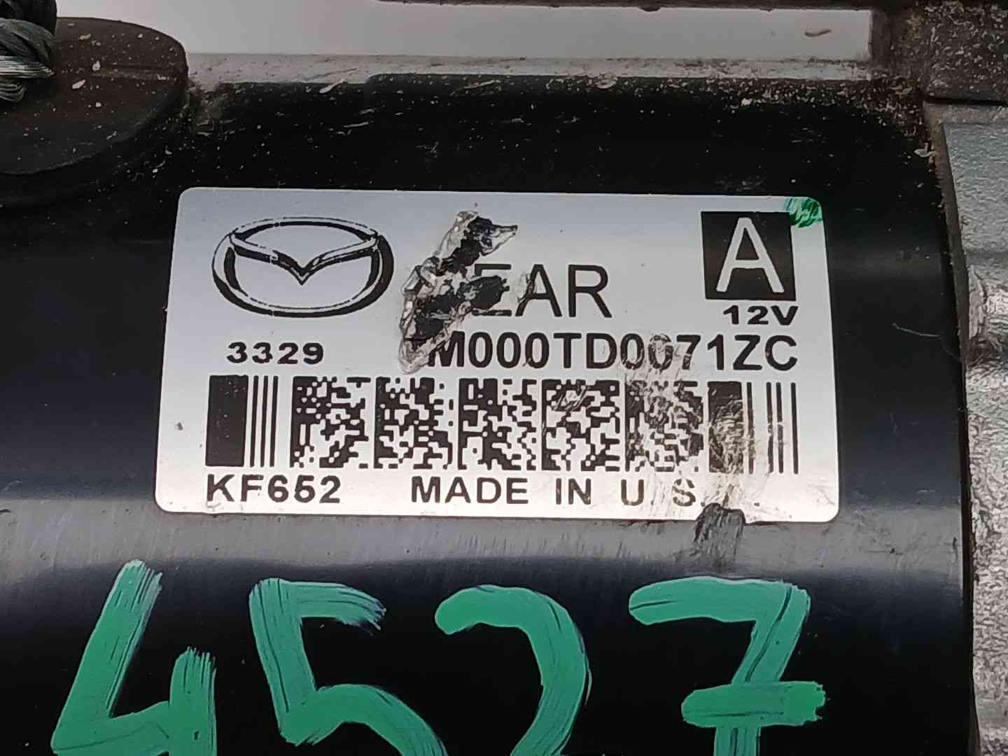 MOTOR ARRANQUE MAZDA CX-30 (DM) M000TD0071ZC / M000TD0071ZC M000TD0071ZCM000TD0071ZC - Vista 2