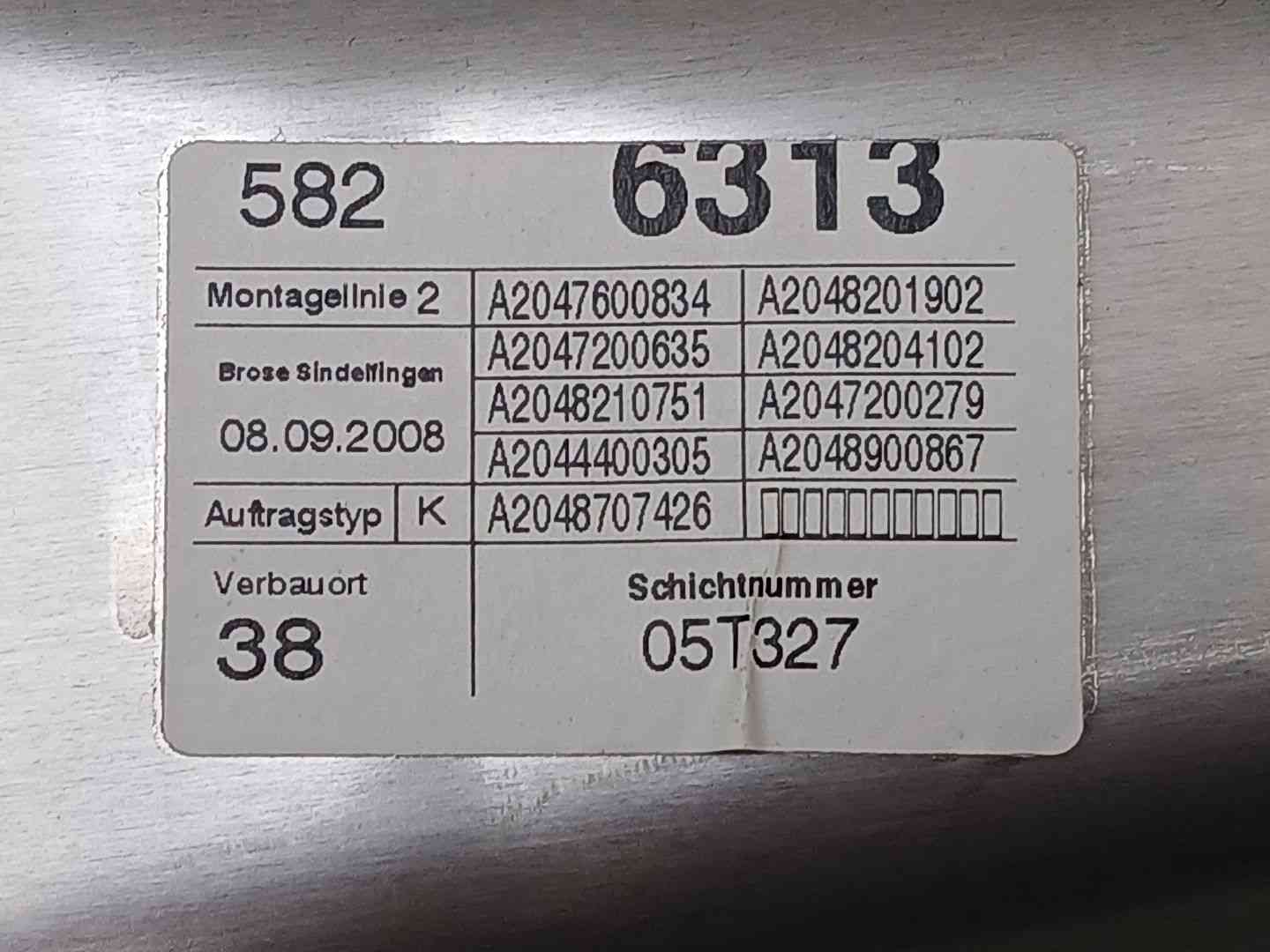 ELEVALUNAS DELANTERO DERECHO MERCEDES-BENZ CLASE C (W204) A2047200635 / A2048210751 / A2047600834 A2047200635A2048210751A2047600834 - Vista 3