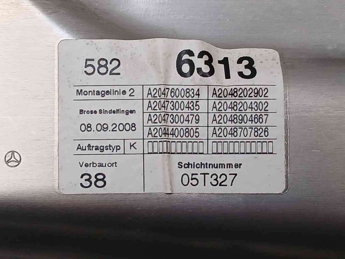 ELEVALUNAS TRASERO DERECHO MERCEDES-BENZ CLASE C (W204) A2047300435 / A2047300479 / A2047600834 A2047300435A2047300479A2047600834 - Vista 3
