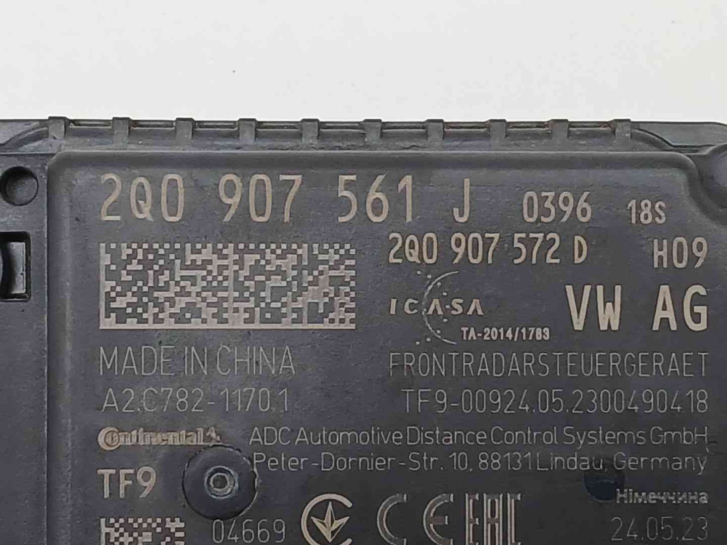 MODULO ELECTRONICO VOLKSWAGEN TOURAN (5T1) 2Q0907572D / 2Q0907561J 2Q0907572D2Q0907561J - Vista 3