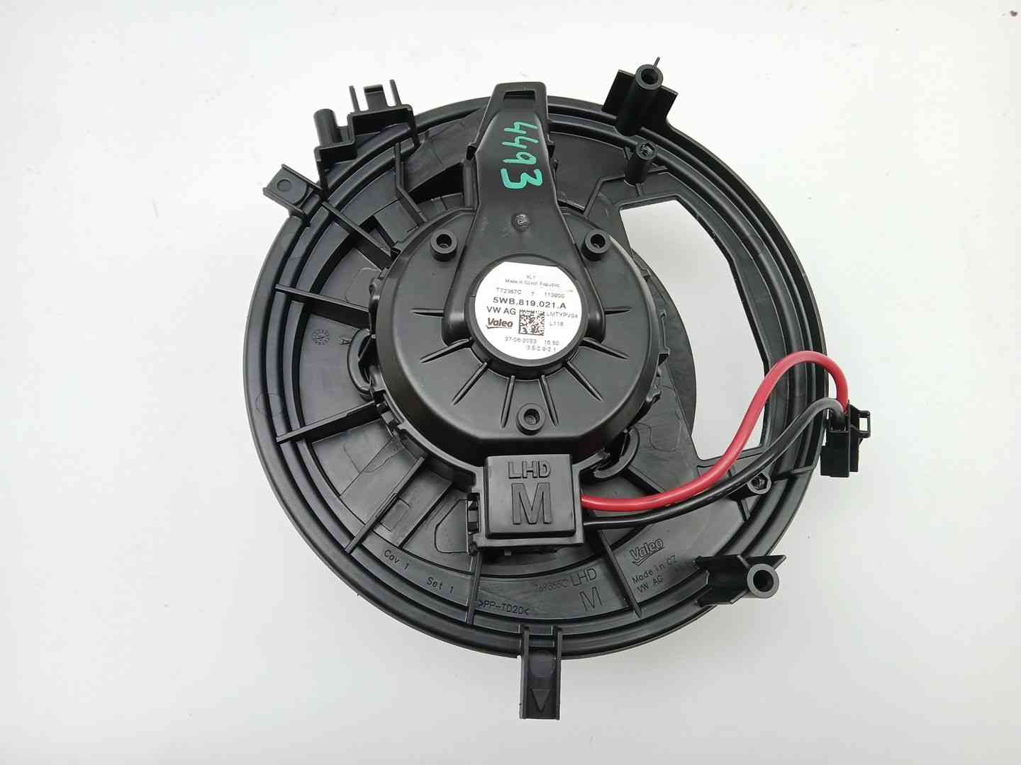 MOTOR CALEFACCION VOLKSWAGEN TOURAN (5T1) T72367C / 5WB819021A T72367C5WB819021A - Vista 3