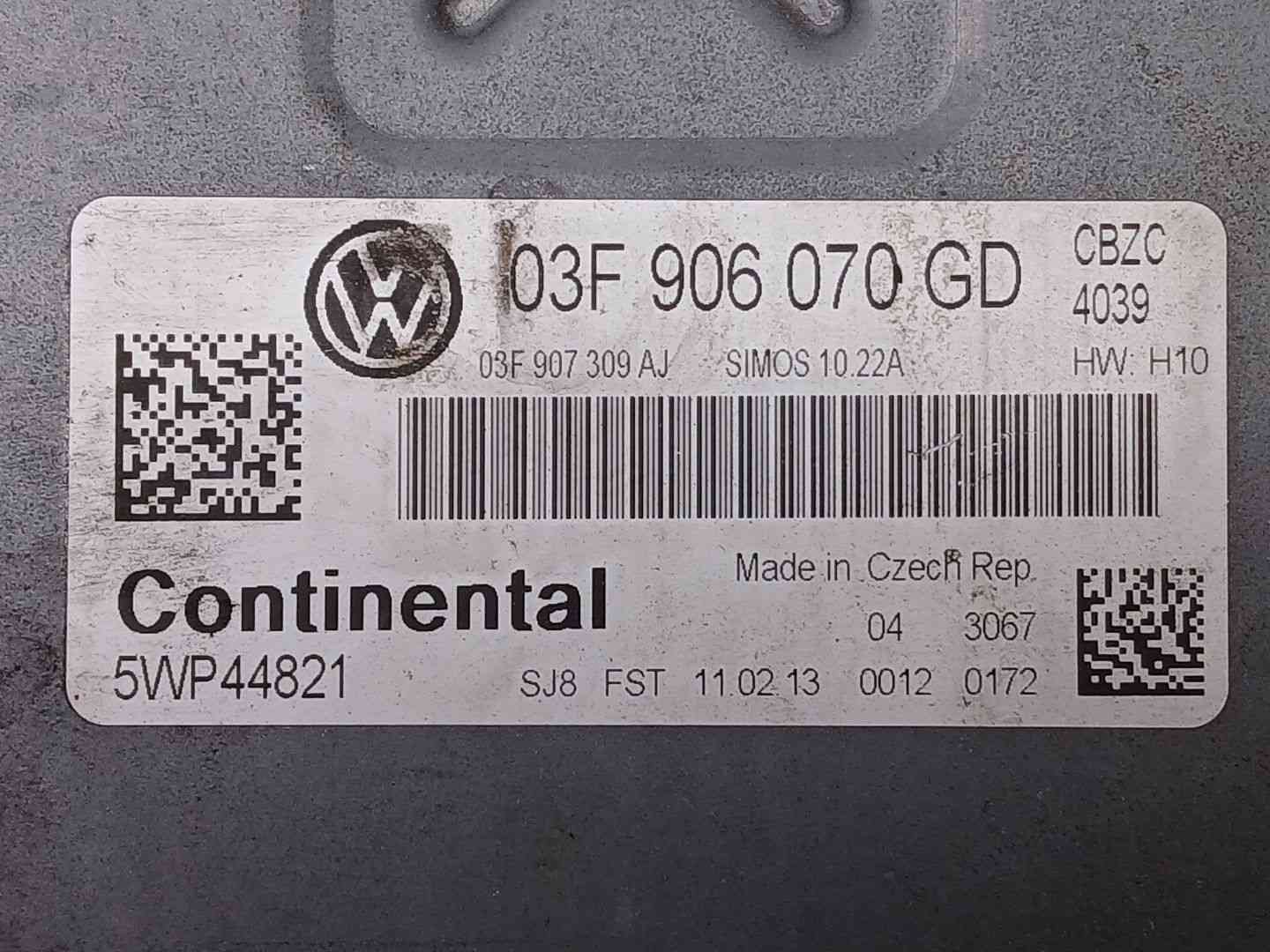 CENTRALITA MOTOR UCE VOLKSWAGEN POLO (6R1) 03F906070GD / 03F907309AJ / 5WP44821 03F906070GD03F907309AJ5WP44821 - Vista 3
