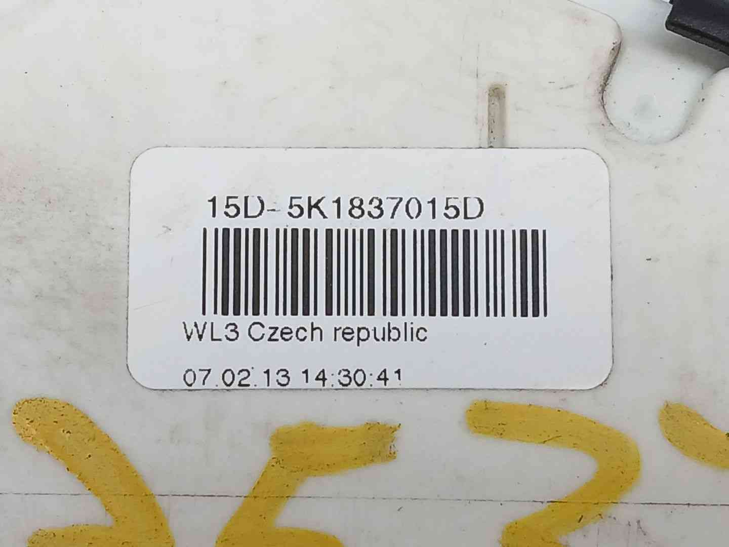 CERRADURA PUERTA DELANTERA IZQUIERDA VOLKSWAGEN POLO (6R1) 5K1837015D 5K1837015D - Vista 3