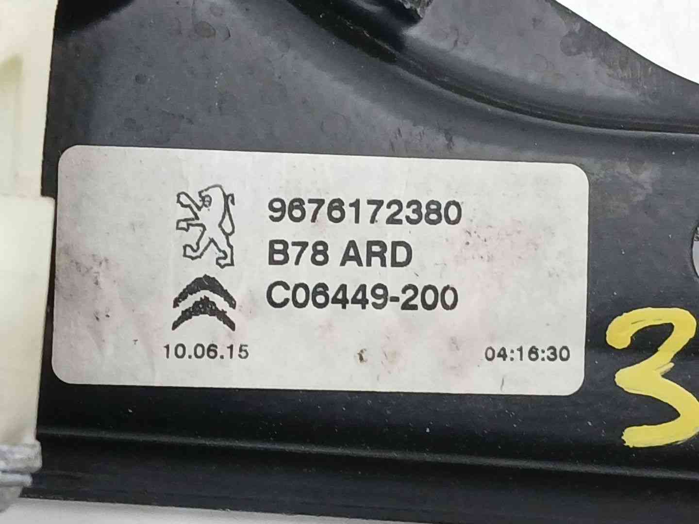 ELEVALUNAS TRASERO DERECHO CITROËN C4 GRAND PICASSO 9676172380 / 9675288180 96761723809675288180 - Vista 3