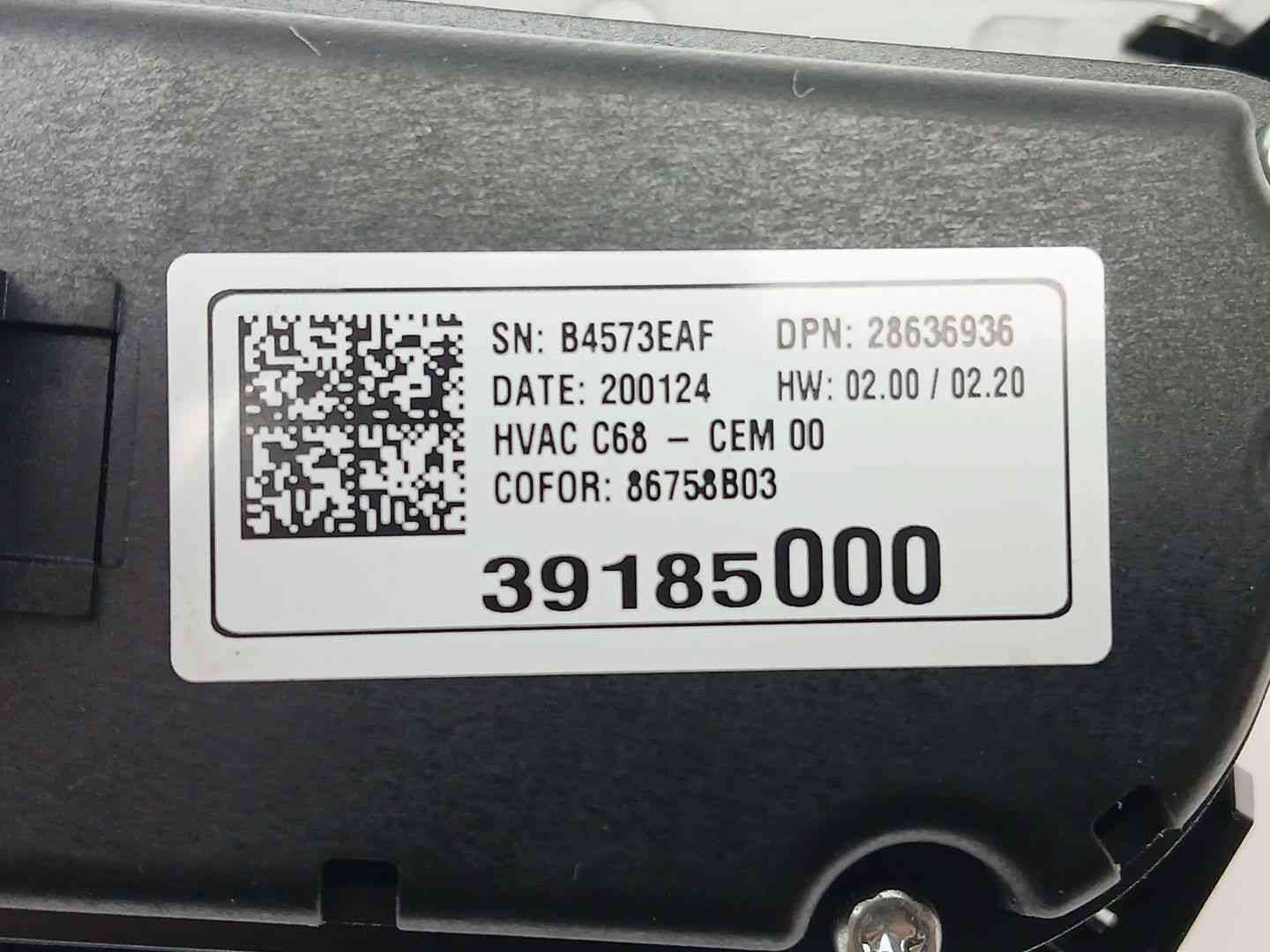 MANDO CLIMATIZADOR OPEL CORSA F 39185000 39185000 - Vista 3