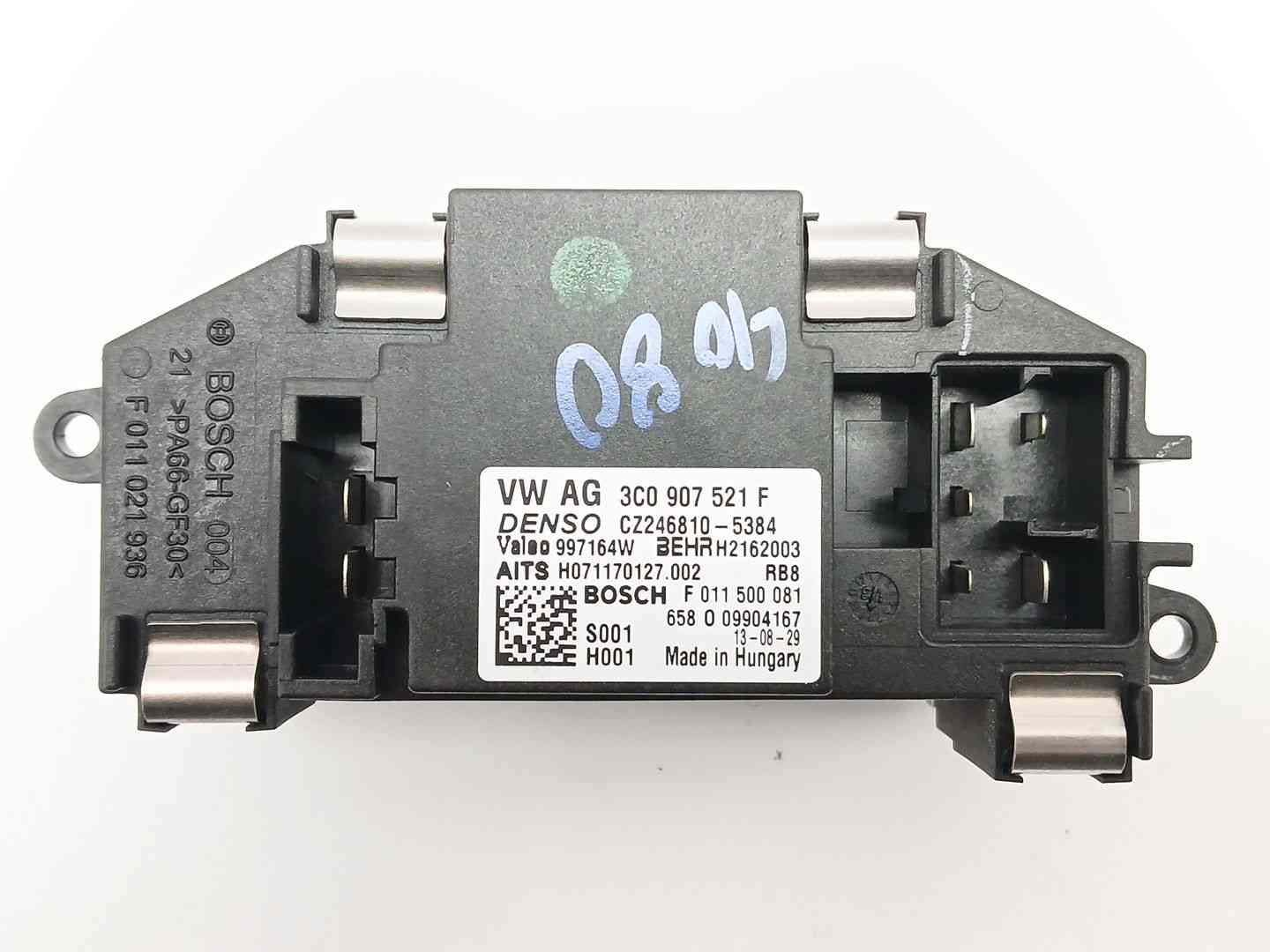 RESISTENCIA CALEFACCION VOLKSWAGEN PASSAT CC 3C0907521F / CZ2468105384 / 997164W 3C0907521FCZ2468105384997164W - Vista 2