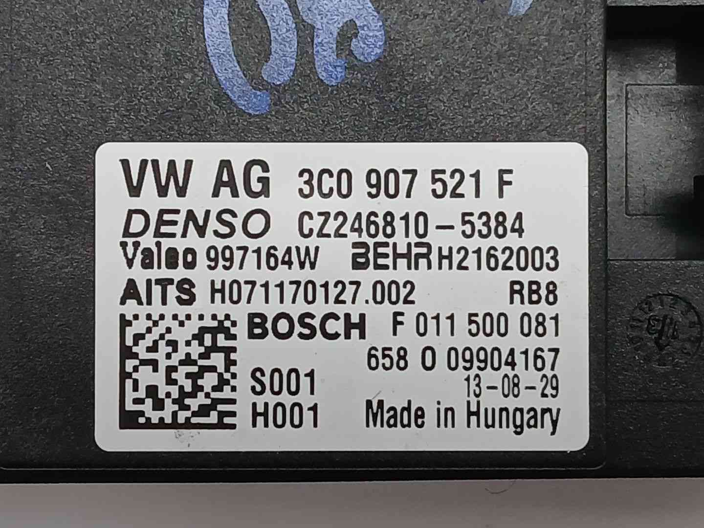RESISTENCIA CALEFACCION VOLKSWAGEN PASSAT CC 3C0907521F / CZ2468105384 / 997164W 3C0907521FCZ2468105384997164W - Vista 3