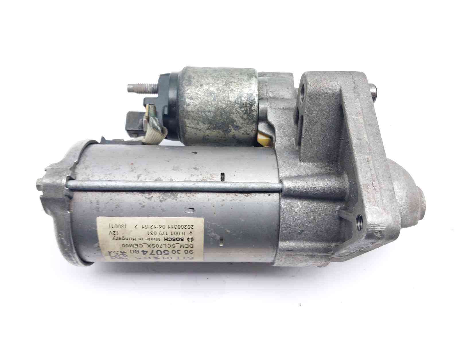 MOTOR ARRANQUE CITROËN C5 AIRCROSS 9830507480 / 0001179031 98305074800001179031