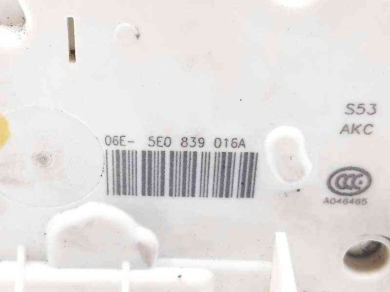 CERRADURA PUERTA TRASERA DERECHA SKODA OCTAVIA COMBI (5E5) 5E0839016A 5E0839016A - Vista 2