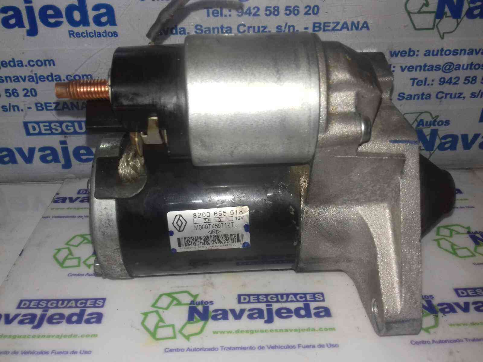 MOTOR ARRANQUE RENAULT MEGANE III BERLINA 5 P 8200665518 / M000T45971ZT / 8200665518 8200665518M000T45971ZT8200665518