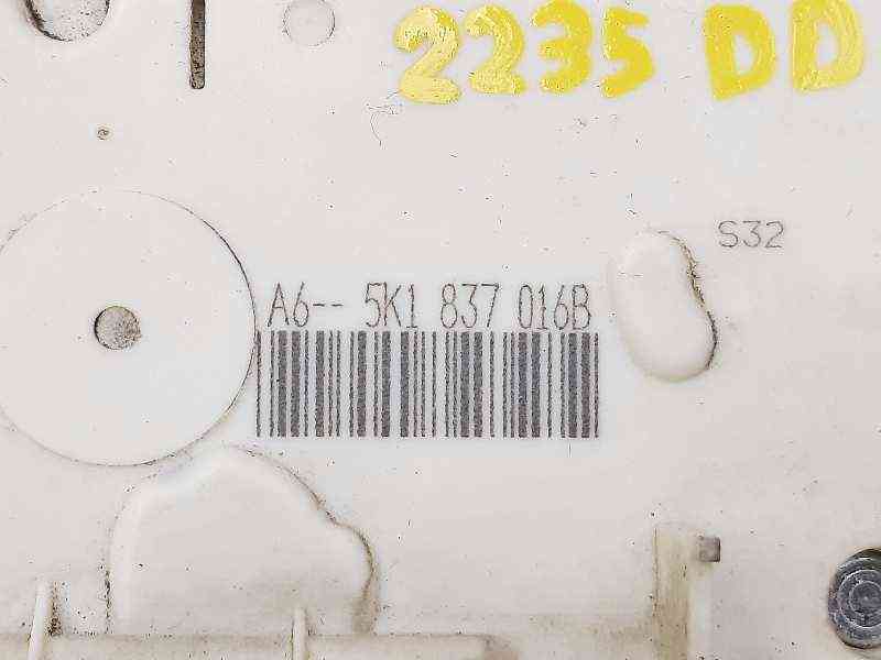 CERRADURA PUERTA DELANTERA DERECHA SKODA YETI 5K1837016B 5K1837016B - Vista 3