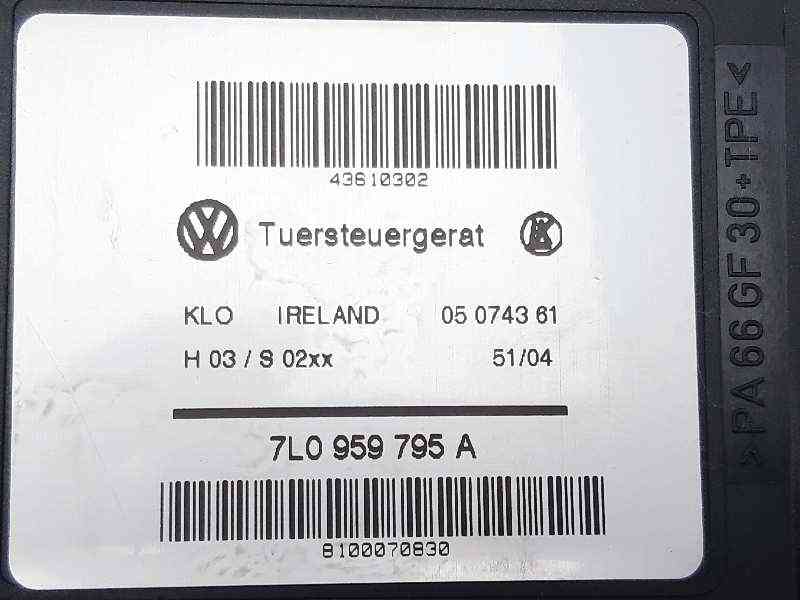 MOTOR ELEVALUNAS TRASERO IZQUIERDO VOLKSWAGEN TOUAREG (7LA) 7L0959795A 7L0959795A - Vista 2