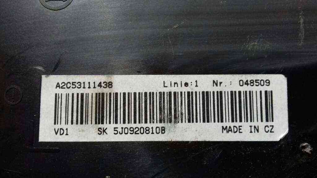 CUADRO INSTRUMENTOS SKODA ROOMSTER (5J7) 5J0920810B / VDO 5J0920810BVDO - Vista 3