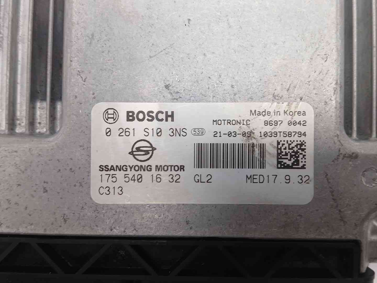 CENTRALITA MOTOR UCE SSANGYONG KORANDO (C300) 1755401632 / 0261S103NS 17554016320261S103NS - Vista 2