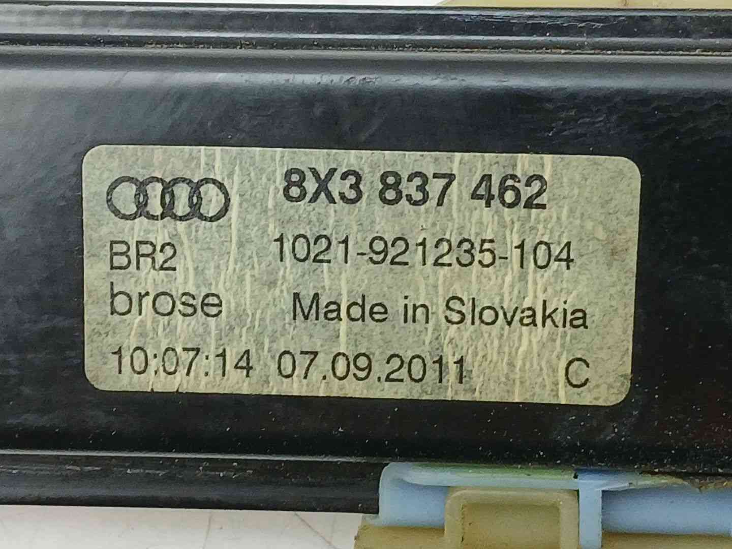 ELEVALUNAS DELANTERO DERECHO AUDI A1 (8X1, 8XK) 8X3837462 / 8K0959802C 8X38374628K0959802C - Vista 3