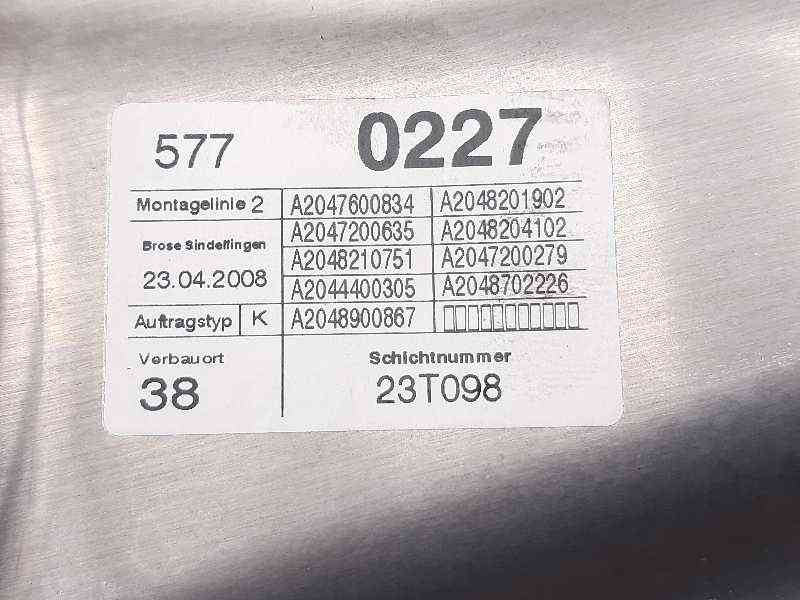 ELEVALUNAS DELANTERO DERECHO MERCEDES-BENZ CLASE C (W204) BERLINA A2047600834 / A2048210751 / A2047200635 A2047600834A2048210751A2047200635 - Vista 3