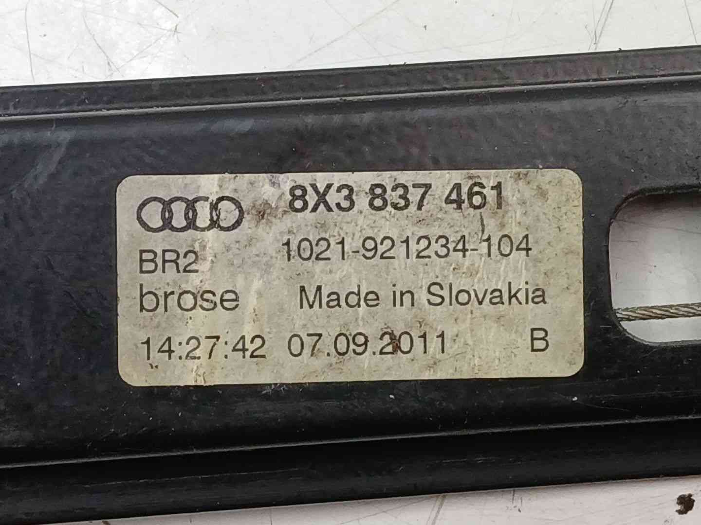 ELEVALUNAS DELANTERO IZQUIERDO AUDI A1 (8X1, 8XK) 8X3837461 / 8K0959801C 8X38374618K0959801C - Vista 3