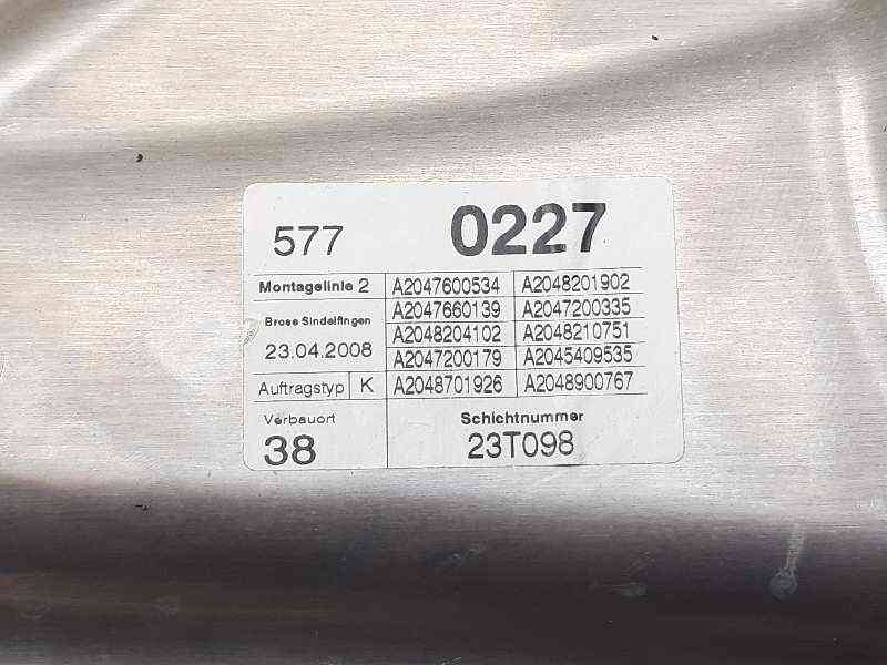 ELEVALUNAS DELANTERO IZQUIERDO MERCEDES-BENZ CLASE C (W204) BERLINA A2047600534 / A2047660139 / A2048204102 A2047600534A2047660139A2048204102 - Vista 2