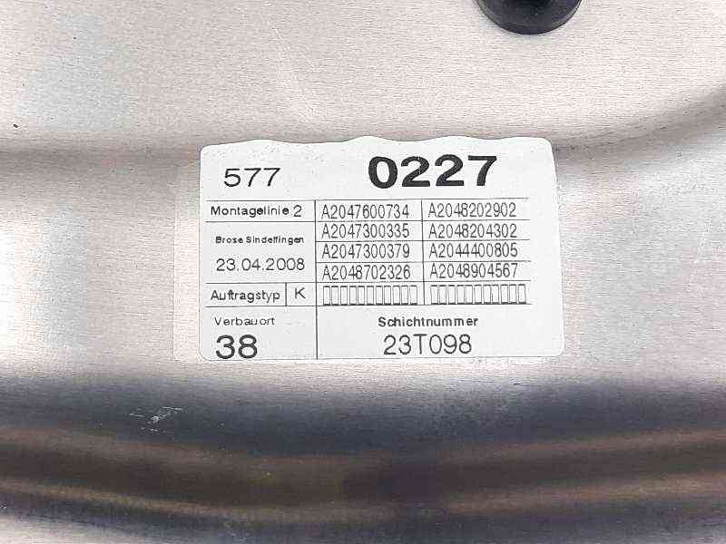 ELEVALUNAS TRASERO IZQUIERDO MERCEDES-BENZ CLASE C (W204) BERLINA A2047600734 / A2047300379 / A2047300335 A2047600734A2047300379A2047300335 - Vista 2