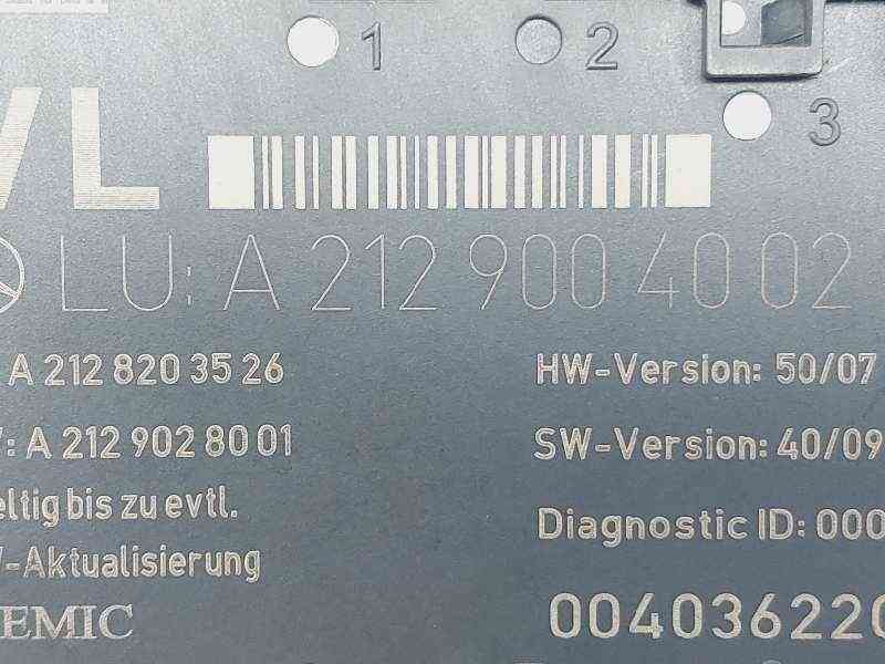 MODULO ELECTRONICO MERCEDES-BENZ CLASE C (W204) LIM. A2129004002 / A2129028001 / A2128203526 A2129004002A2129028001A2128203526 - Vista 2