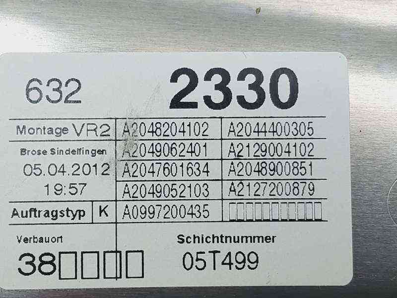 ELEVALUNAS DELANTERO DERECHO MERCEDES-BENZ CLASE C (W204) LIM. A2048204102 / A2047601634 / A2049062401 A2048204102A2047601634A2049062401 - Vista 3