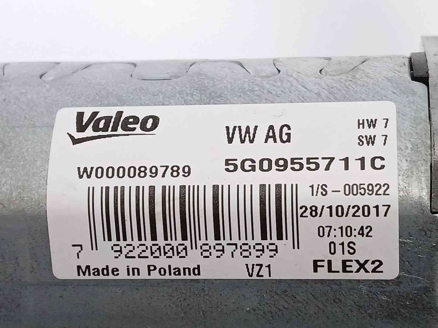 MOTOR LIMPIA TRASERO VOLKSWAGEN POLO VI (AW1, BZ1, AE1, BZ3) 5G0955711C / W000089789 5G0955711CW000089789 - Vista 3